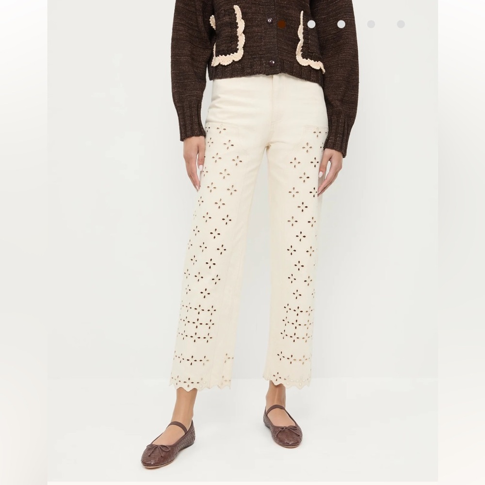 Loeffler Randall Demi Embroidered Pant